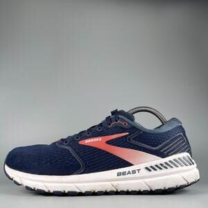 Brooks Beast 20 Men's Size 10 D Blue Red Comfort Shoes Running Sneakers Casual